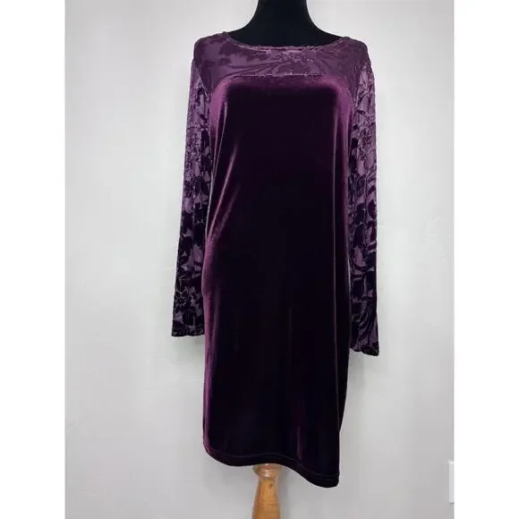 VTG Dressing Clio Velvet Med Dress Sheer Sleeves Whimsigoth Vampcore romance - Picture 2 of 9